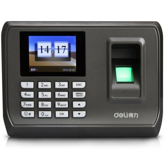 得力（deli） 33068 智能彩屏指纹考勤机 真人语音/脱机考勤