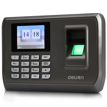 得力（deli） 33068 智能彩屏指纹考勤机 真人语音/脱机考勤