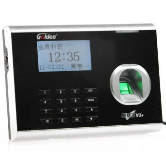 金典(GOLDEN) GD-V3+ 敏感王 指纹考勤机(黑色)