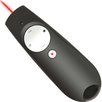 得力（deli） 3938 红色激光笔/PPT教学翻页遥控教鞭 一键全屏/黑屏