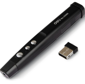 得力（deli） 33080 一体式可翻页激光笔/PPT教学遥控教鞭