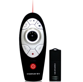 诺为(KNORVAY)T9 无线鼠标 翻页激光笔 无线演示器