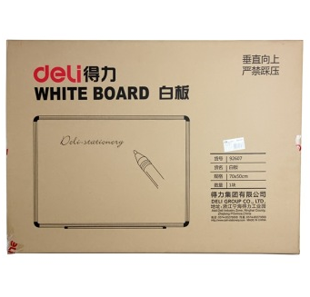 得力(deli)92607 彩涂纤维板白板(70*50cm) 1块装