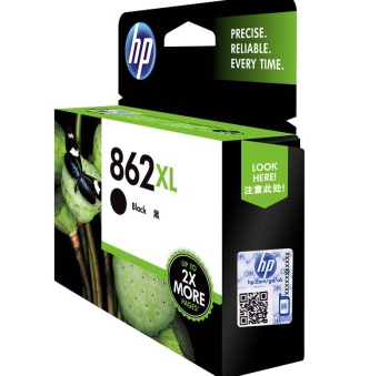 惠普（HP）CN684ZZ 862XL号高容黑色墨盒（适用B8558 C5388 D5468 D5460 7510 6510 5510 c309a）