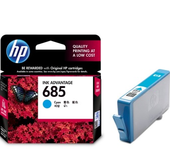 惠普(HP) CZ121AA 685 黑彩墨盒套装 （含1支黑色+3支彩色，购买时彩色显示为附件）