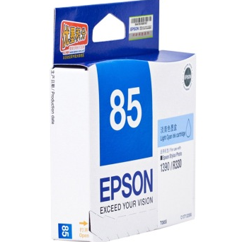 爱普生（Epson）T0855(T1225) 淡青色墨盒 C13T122580（适用PHOTO 1390 R330）