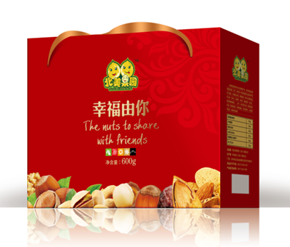 [北美果园干果]幸福由你干果礼盒600g