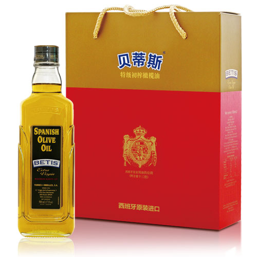 [贝蒂斯橄榄油]特级初榨橄榄油礼盒500ml*2