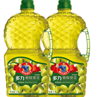 多力橄榄葵花油2.5L*2桶 礼盒装