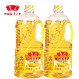 鲁花压榨玉米油1.6Lx2 非转基因 玉米胚芽 压榨食用油