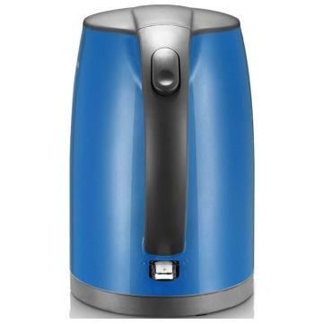 美的（Midea）WH517E2g 外塑内钢双层保温防烫优质温控无缝全钢电热水壶（蓝玉1.7L)