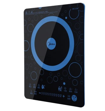 美的（Midea） WT2104 智能超薄35MM触摸版 炫彩畅销电磁炉（赠汤锅+炒锅）