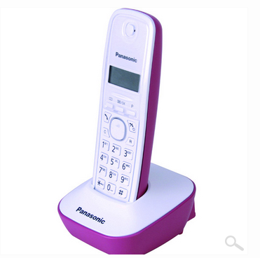 松下 KX-TG12CN P-1 数字单无绳电话机(时尚粉)（单主机）