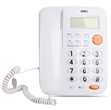 得力（deli） 780 来电显示办公家用电话机/固定电话/座机 水晶按键