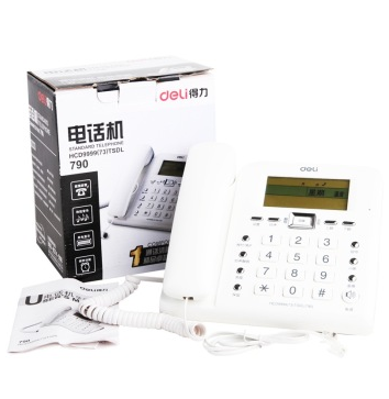 得力（deli） 790 来电显示办公家用电话机/固定电话/座机 创意时尚大屏幕