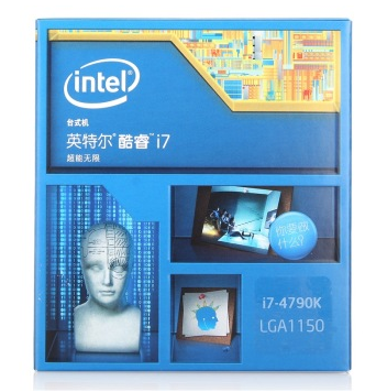 英特尔（Intel） 酷睿i7-4790k 22纳米 Haswell全新架构盒装CPU（LGA1150/4GHz/8M三级缓存)