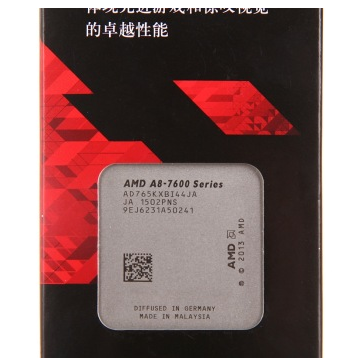 AMD APU系列 A8-7650K 盒装CPU（Socket FM2+/3.3GHz/Max 3.8GHz/4M缓存/R7/95W）