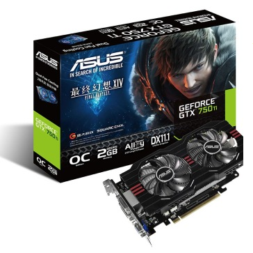 华硕(ASUS) 圣骑士GTX750TI-OC-2GD5 1150MHz/5400MHz 2GB/128bit DDR5 PCI-E 3.0 显卡