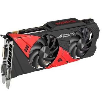 华硕(ASUS) MARS760-4GD5 1072MHz/6004MHz 4GB/512bit DDR5 PCI-E 3.0 显卡