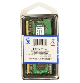 金士顿(Kingston)低电压版 DDR3 1600 4GB 笔记本内存