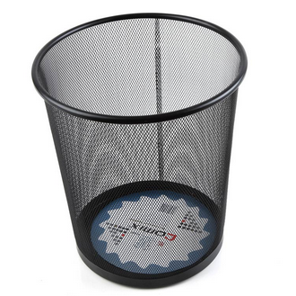 齐心(Comix)B2005 耐用铁网圆垃圾桶纸篓清洁桶收纳桶废纸篓