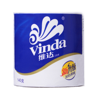 维达(Vinda)蓝色经典140G卫生卷纸 10卷/提