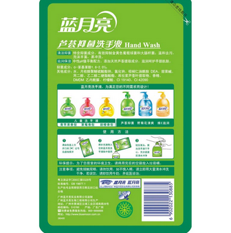 蓝月亮500G袋装芦荟抑菌洗手液(经济补充装)
