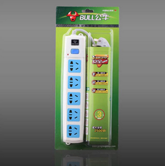 公牛(BULL)GN-602 电源插座接线板 3米 白色