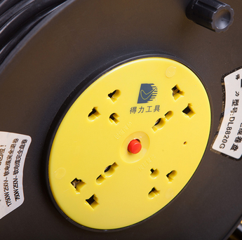 得力(deli)DL8820G 高档移动电缆绕线盘插座 20米