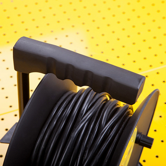 得力(deli)DL8820G 高档移动电缆绕线盘插座 20米