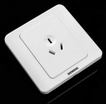 西门子(SIEMENS)5UB01001CC1 远景10A三孔插座面板(雅白色)