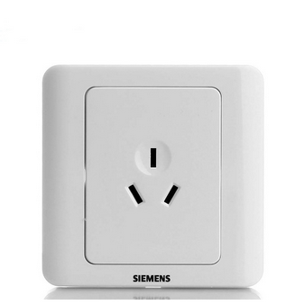 西门子(SIEMENS)5UB01001CC1 远景10A三孔插座面板(雅白色)