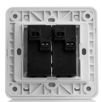 西门子（SIEMENS）5TA01151CC1 远景荧光双开单控开关插座（雅白色）