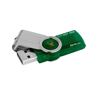 金士顿(Kingston)DT101 G2-64G 时尚旋转U盘 绿色