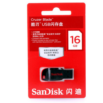 闪迪(Sandisk)Cz50-16GB超薄高速迷你型创意U盘