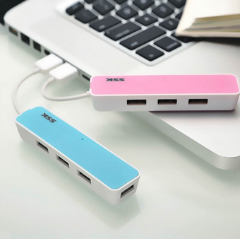 飚王（SSK）SHU006-4口 口琴高速USB2.0集线器