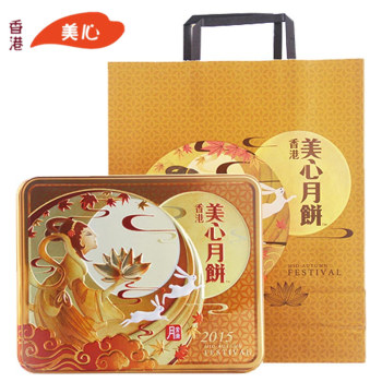 [美心月饼]美心双黄白莲蓉月饼礼盒740g