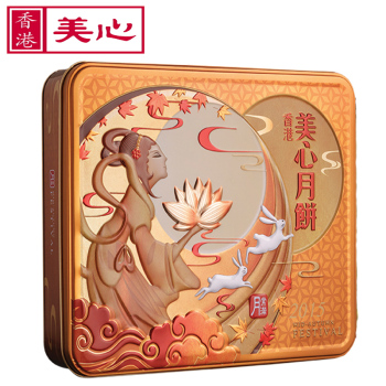 [美心月饼]美心双黄白莲蓉月饼礼盒740g