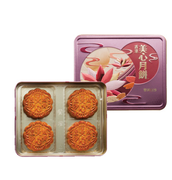 [美心月饼]美心双黄豆沙月饼礼盒740g