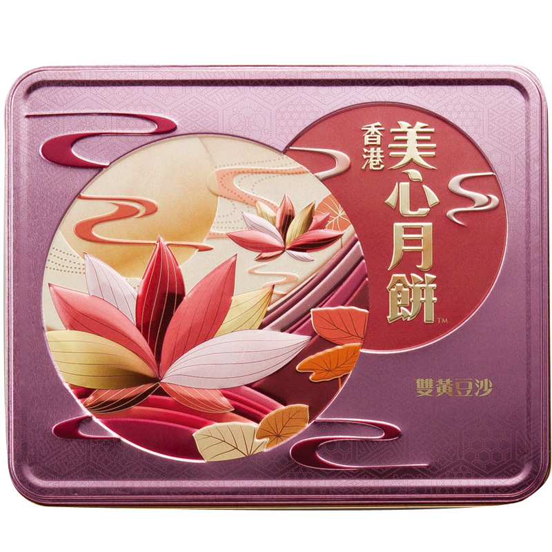 [美心月饼]美心双黄豆沙月饼礼盒740g