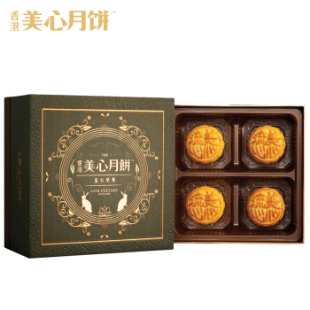 [美心月饼]美心流心奶黄月饼礼盒360g