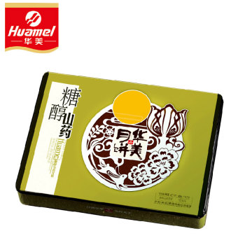 [华美月饼]糖醇山药月饼礼盒600g