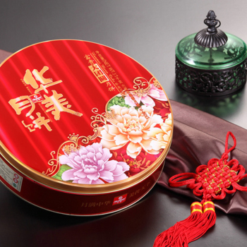[华美月饼]富贵大团圆月饼礼盒1000g
