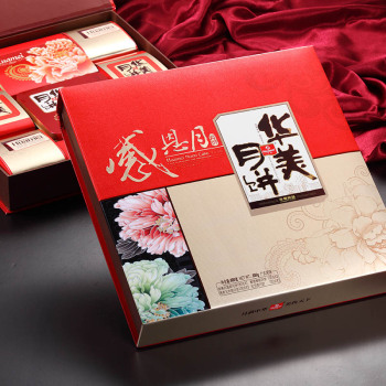 [华美月饼]感恩月月饼礼盒880g