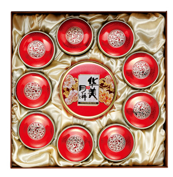 [华美月饼]十全福礼月饼礼盒950g