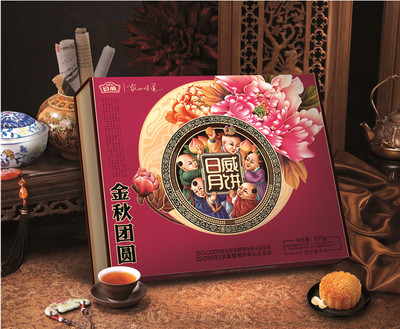 [日威月饼] 金秋团圆 月饼礼盒670g