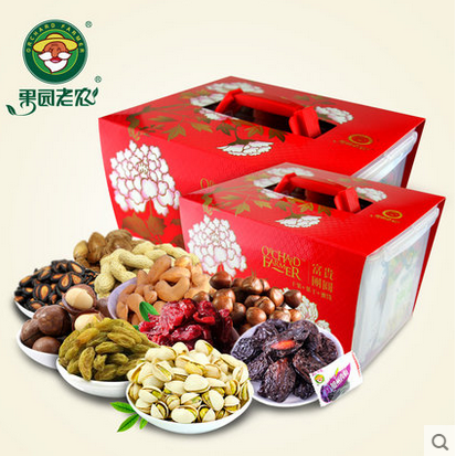 [果园老农干果] 富贵团圆干果礼盒2488g
