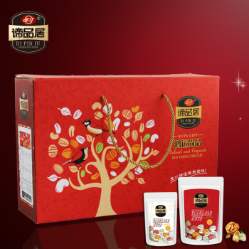 [谛品居干果]鸿运尚品干果礼盒1545g