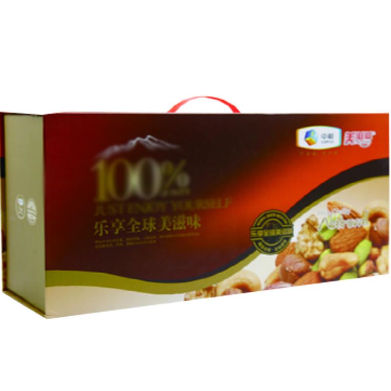 [中粮干果]美滋滋乐享全球四合一干果礼盒2000g