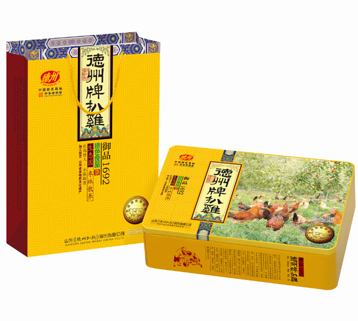 [德州扒鸡]保鲜御品1692单只扒鸡礼盒550g